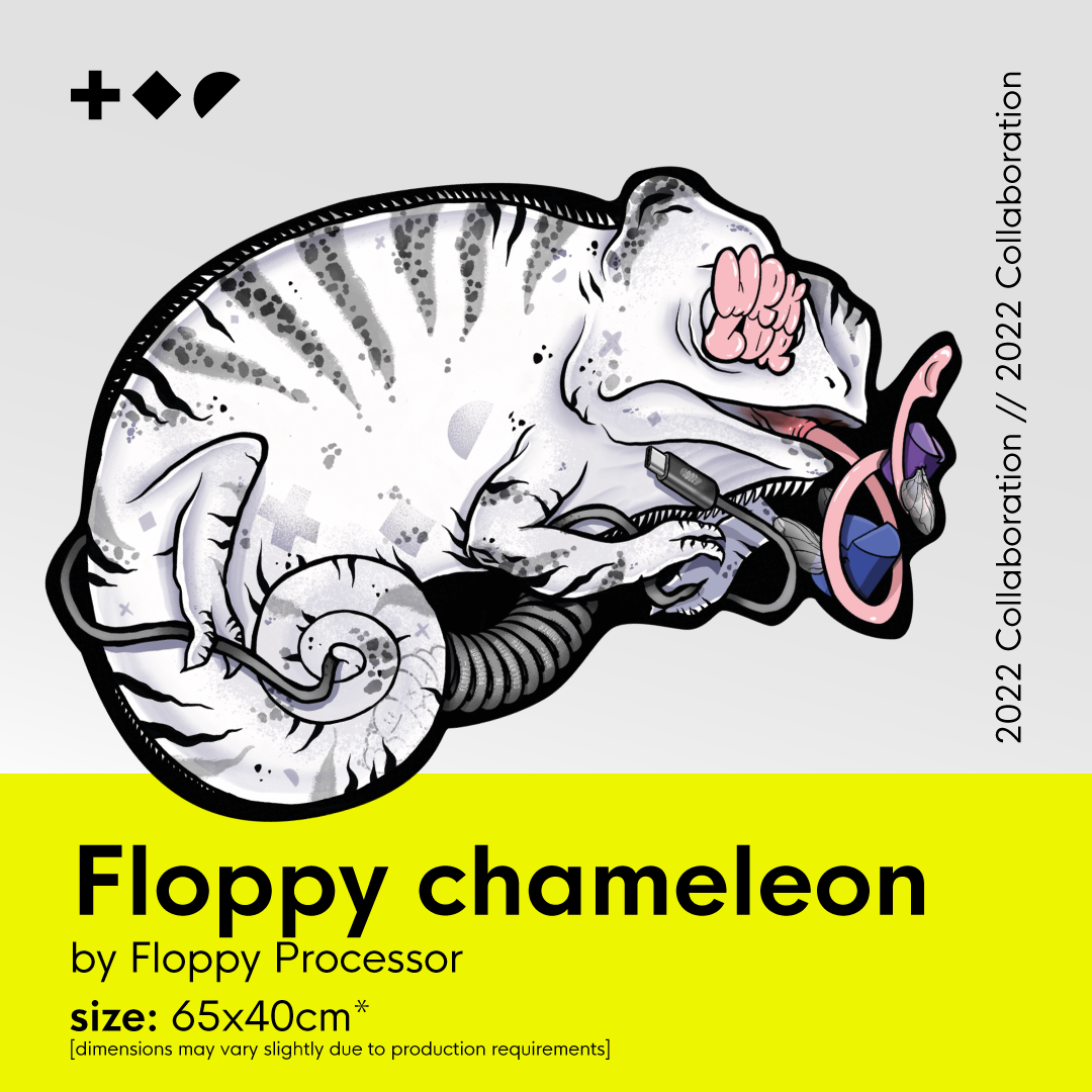 Floppy chameleon deskmat – Work Louder Floppy chameleon deskmat – Work Louder
